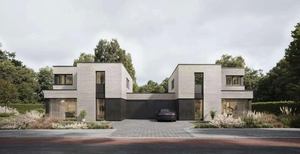 Voorgevel van nieuwbouw woning te Brugge (Sint-Andries) by Transparant Projects