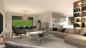 Interieur van een nieuwbouw woning te Brugge (Sint-Kruis) realisatie by Transparant Projects