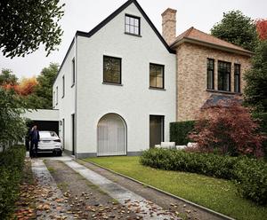 Gesloten bebouwing te Brugge (Assebroek) realisatie by Transparant Projects